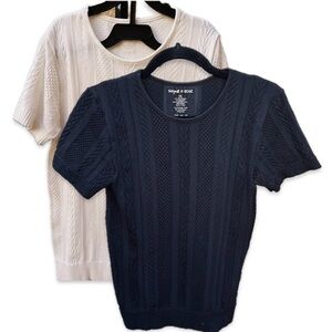 Sugar & Rose Black and White Shirts Size 1X / 2x